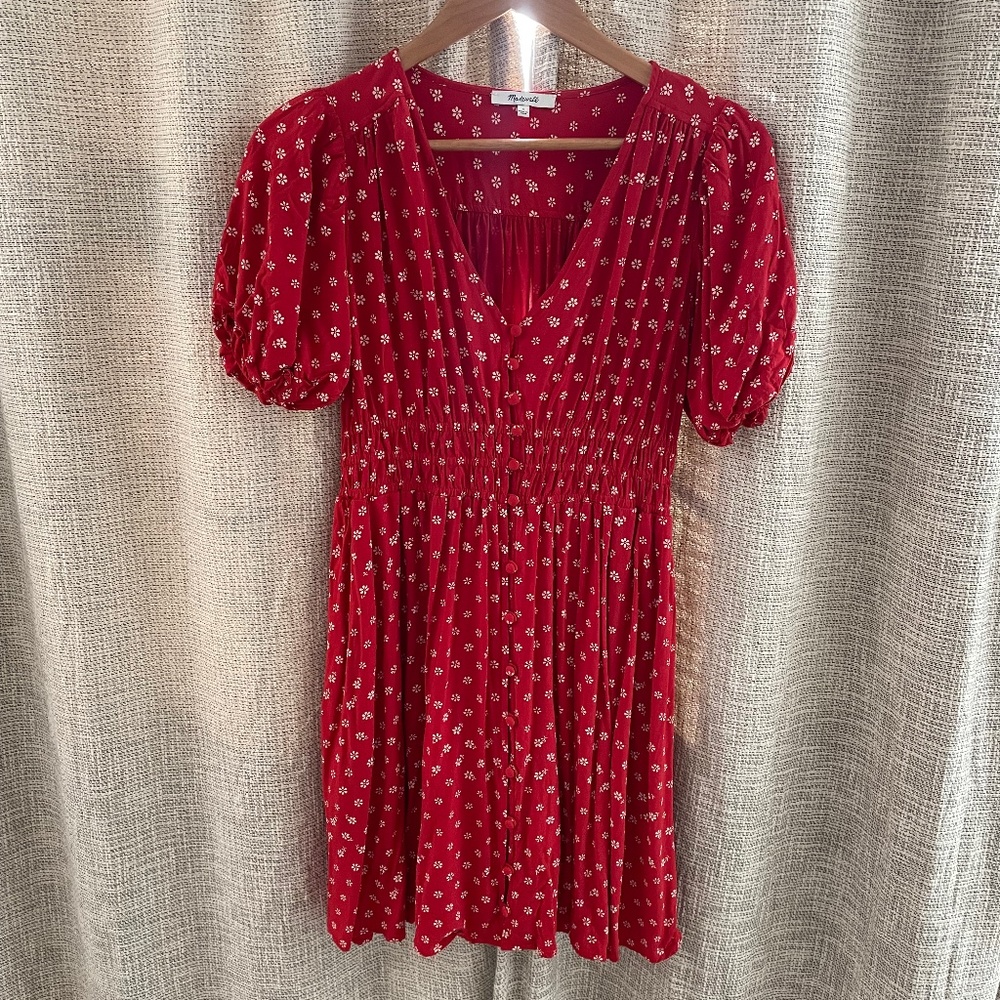 Madewell Smocked Mini Dres